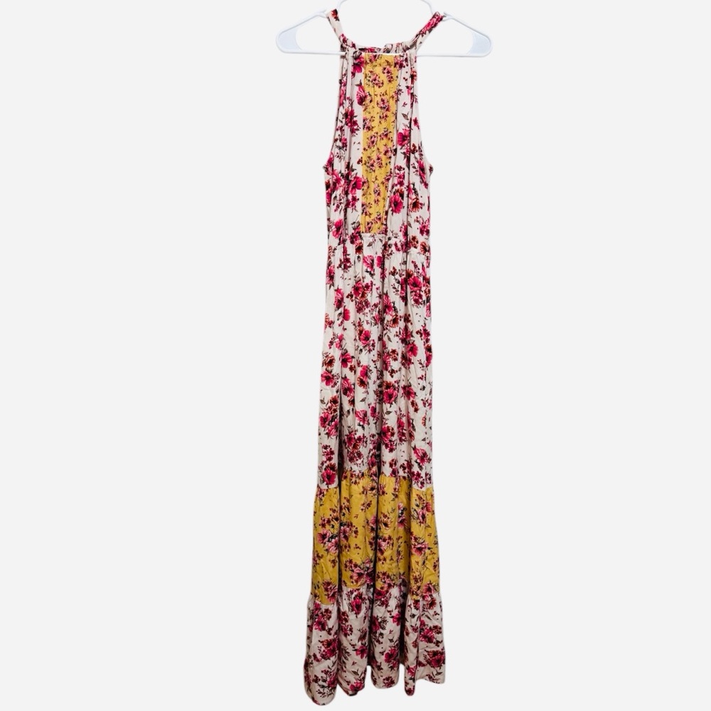 Maurices Floral Sundress - Pink and Yellow